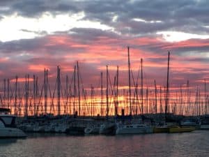 Port Mimines sunset