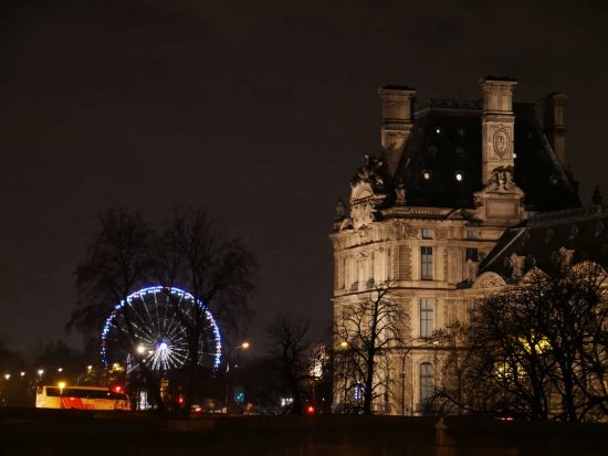 Ferris Wheel in Paris at night